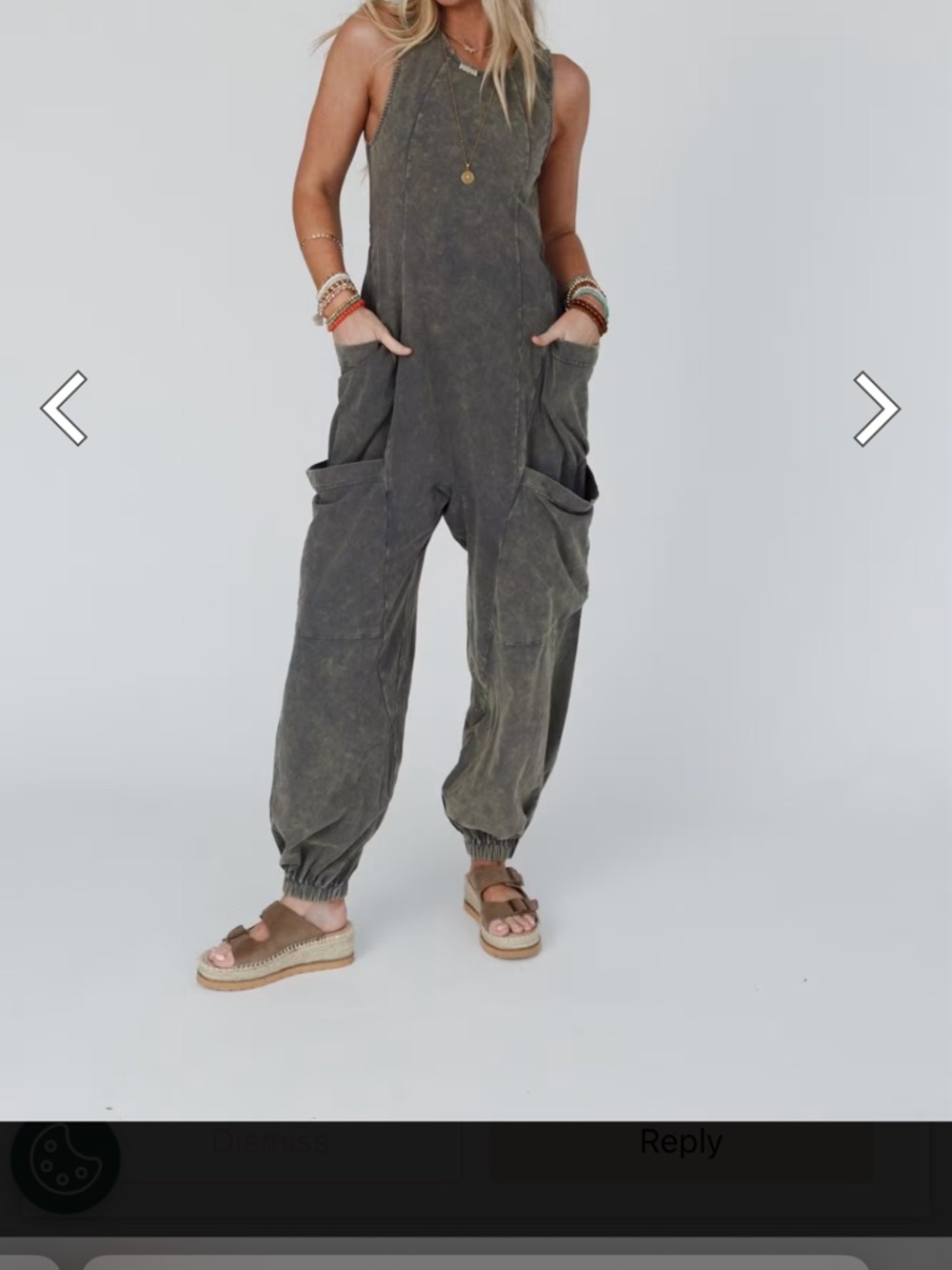 Washed Olive Utility Jumpsuit - Women
